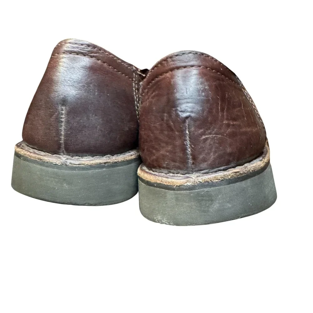 American Eagle Outfitters Shoes Mens Size 9 Brown Moccasin Lace Up Comfort